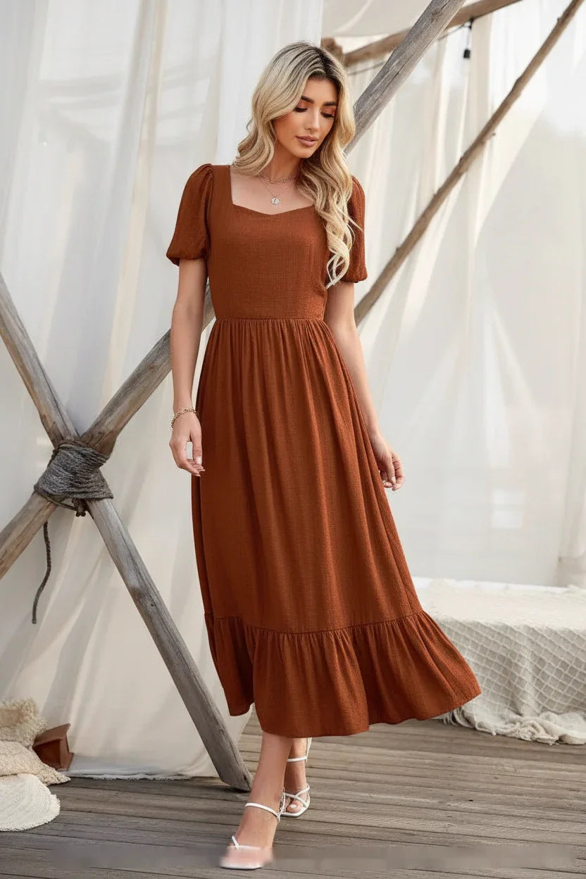 Lifestyle maxi dress shot