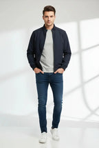 Navy Blue Bomber Model