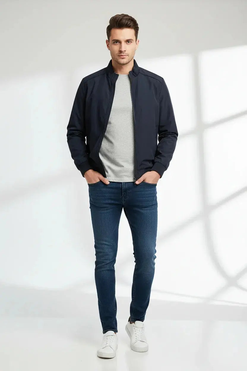 Navy Blue Bomber Model