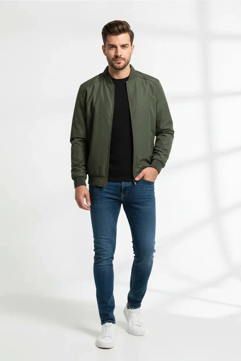 Olive Green Bomber Model