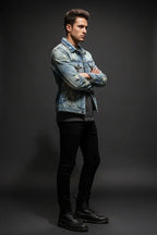 Side profile with arms crossed