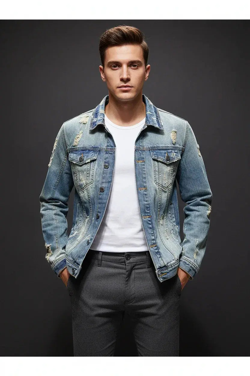 Standing pose with hands in pockets